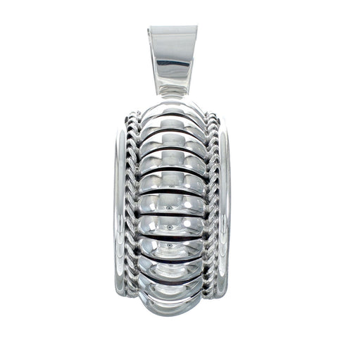 Native American Authentic Sterling Silver Pendant JX129668
